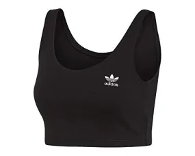 adidas Damen Styling Complements Cropped Tanktop, Black, 38