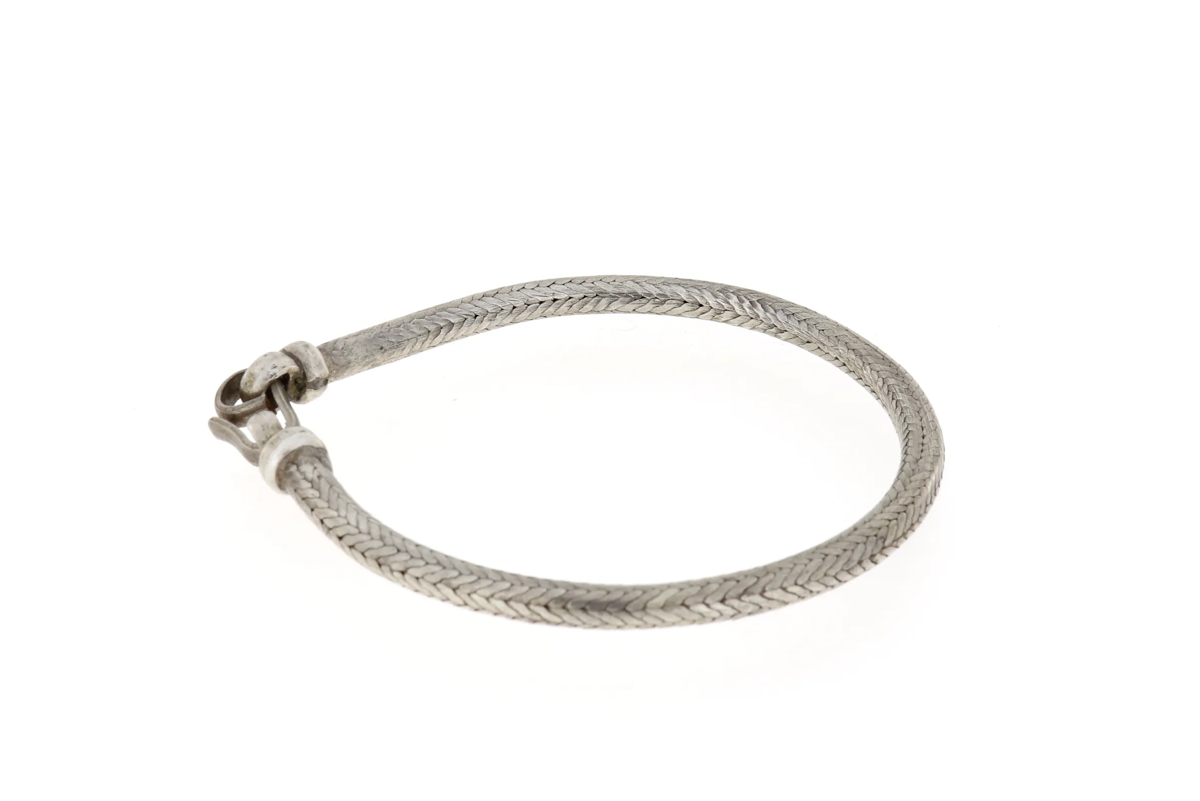 Armband Snake Style in Handarbeit aus Echt Silber d=4 mm Länge 220 mm X-A-8