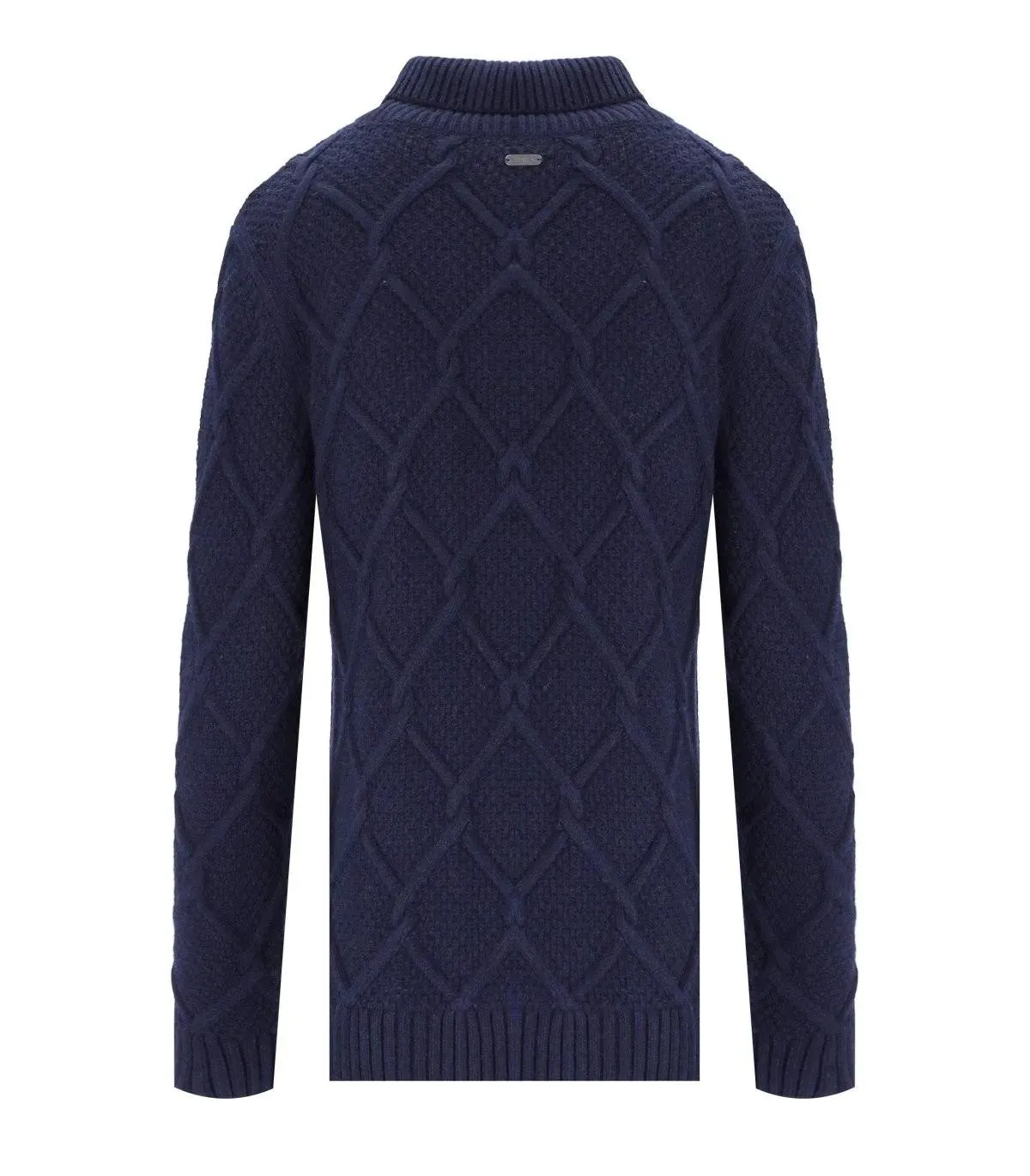   Barbour  BARBOUR ROLL BLAUER PULLOVER MIT HOHEM KRAGEN blau