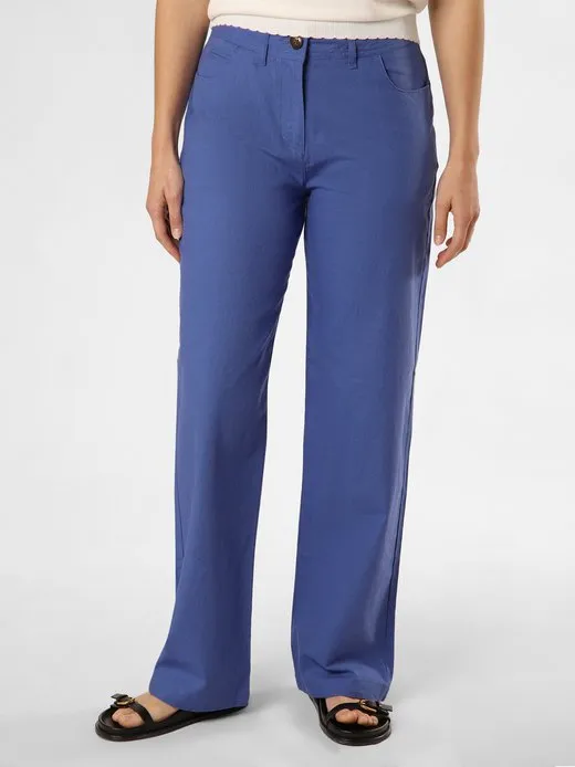 Damen Hose mit Leinen-Anteil