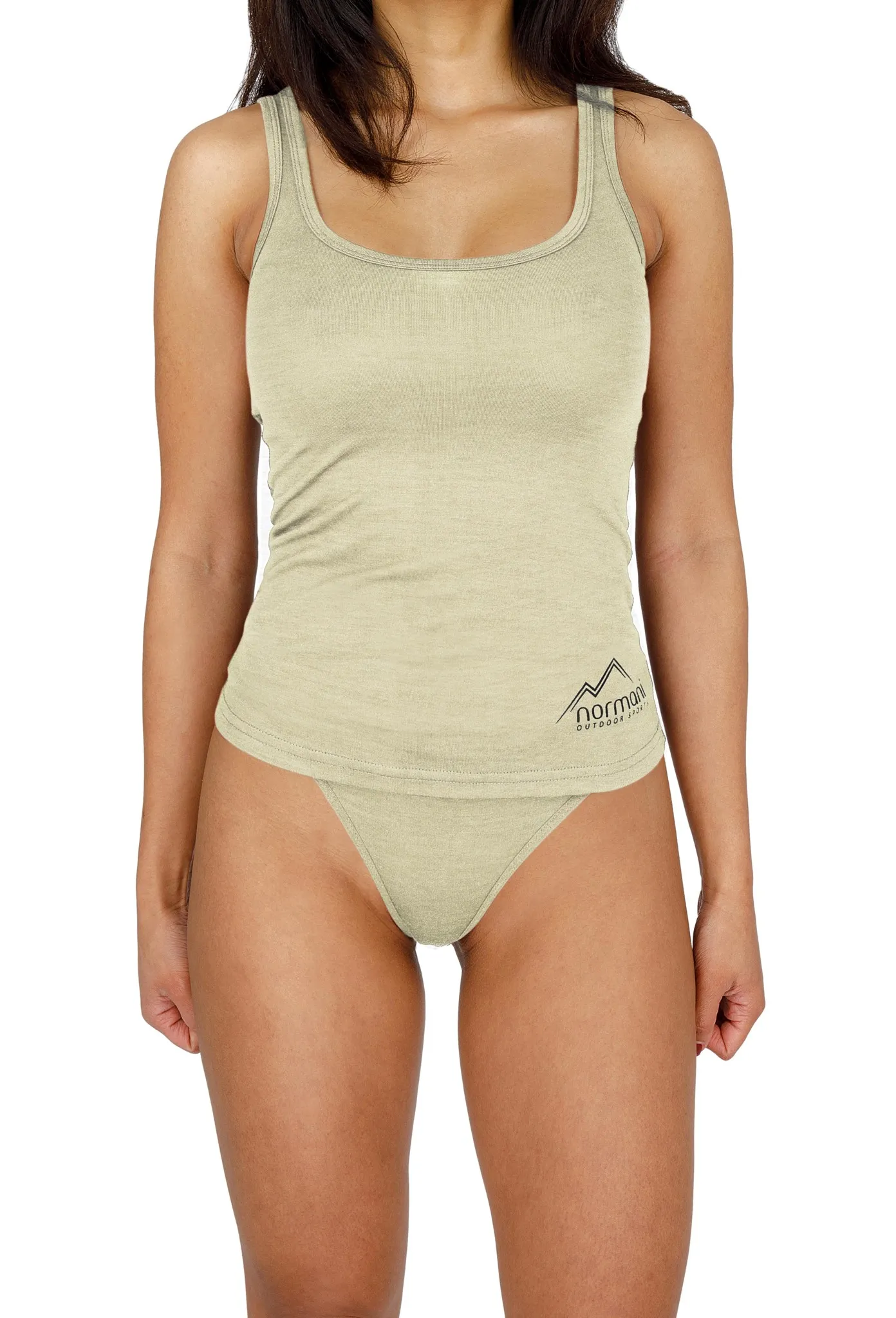 Damen Merino Tanktop „Quilpie“ Weiß