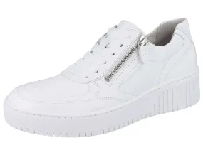 GABOR Damen Sneaker weiß Glattleder