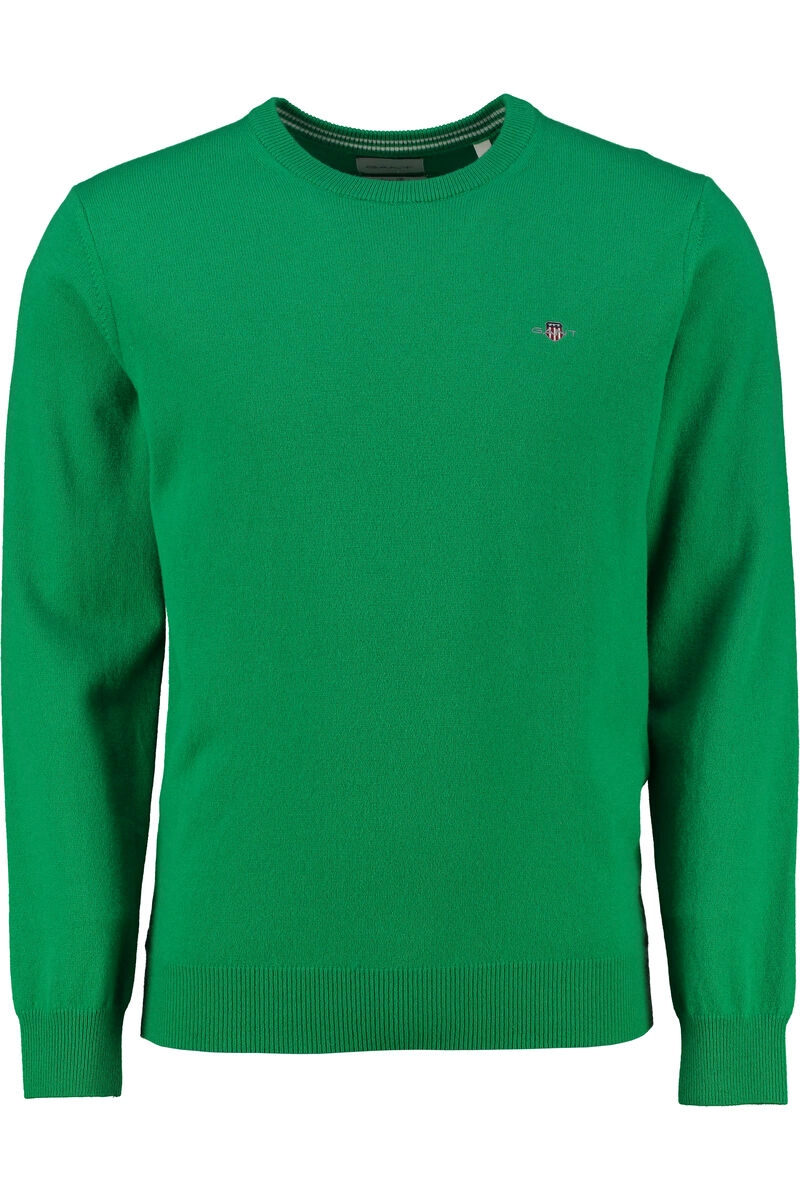 GANT Lambswool Rundhals   Pullover grün Superfine Lambswool