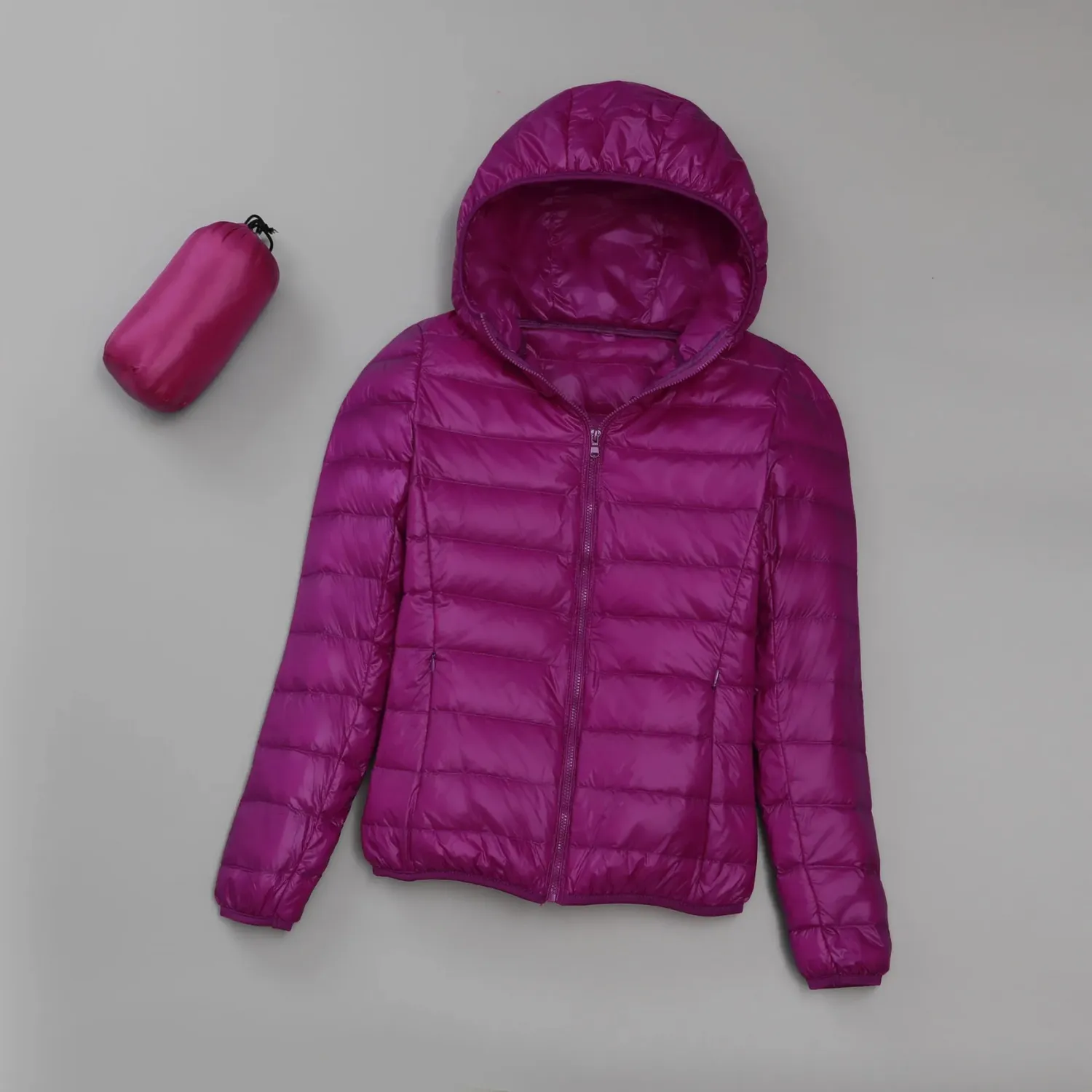 Heidi-Mode | Leichtgewicht Gewatteete Jacke Mit Kapuze