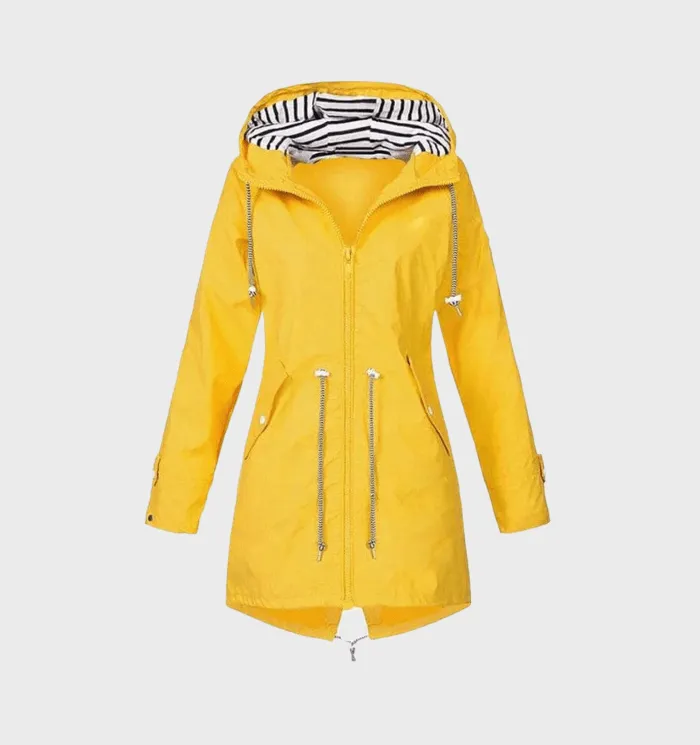 Heidi-Mode | Wasserdichte Windjacke Mit Kapuze Und Kordelzug