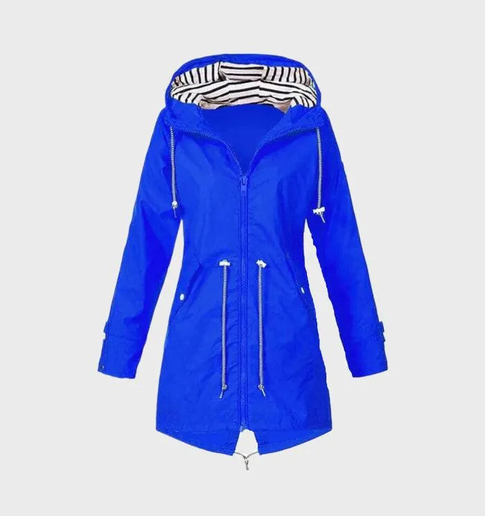 Heidi-Mode | Wasserdichte Windjacke Mit Kapuze Und Kordelzug