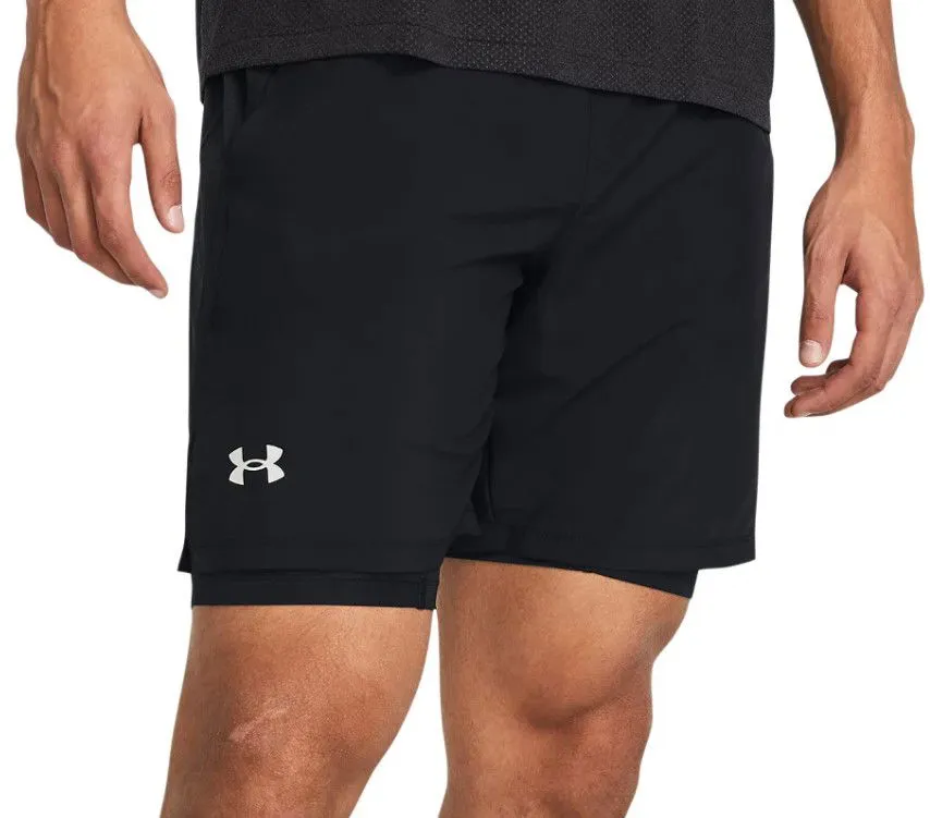 Kurze Hosen Under Armour UA LAUNCH 7'' 2-IN-1 SHORTS-BLK 1382641-001