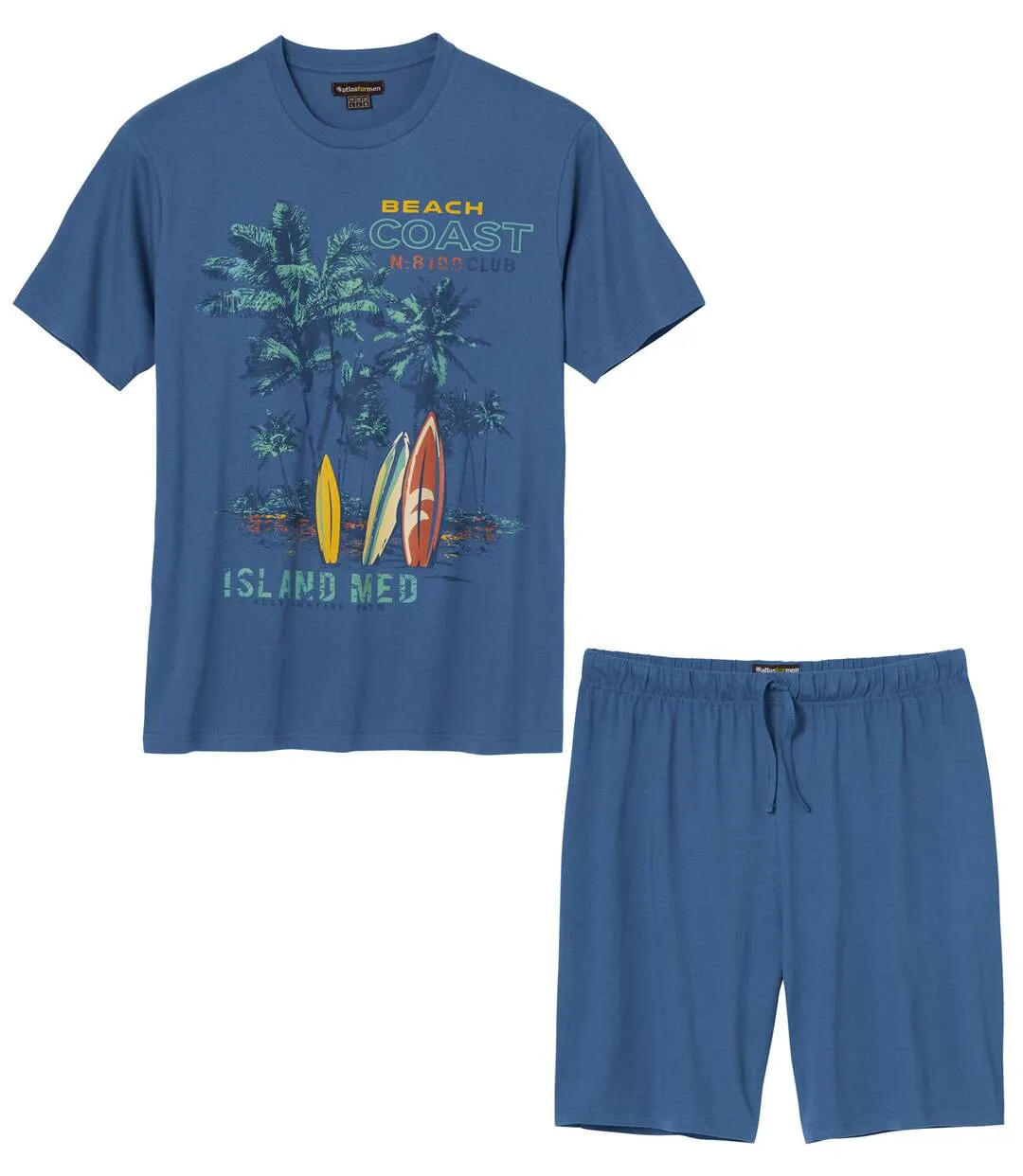 Kurzer Schlafanzug Surfer Island