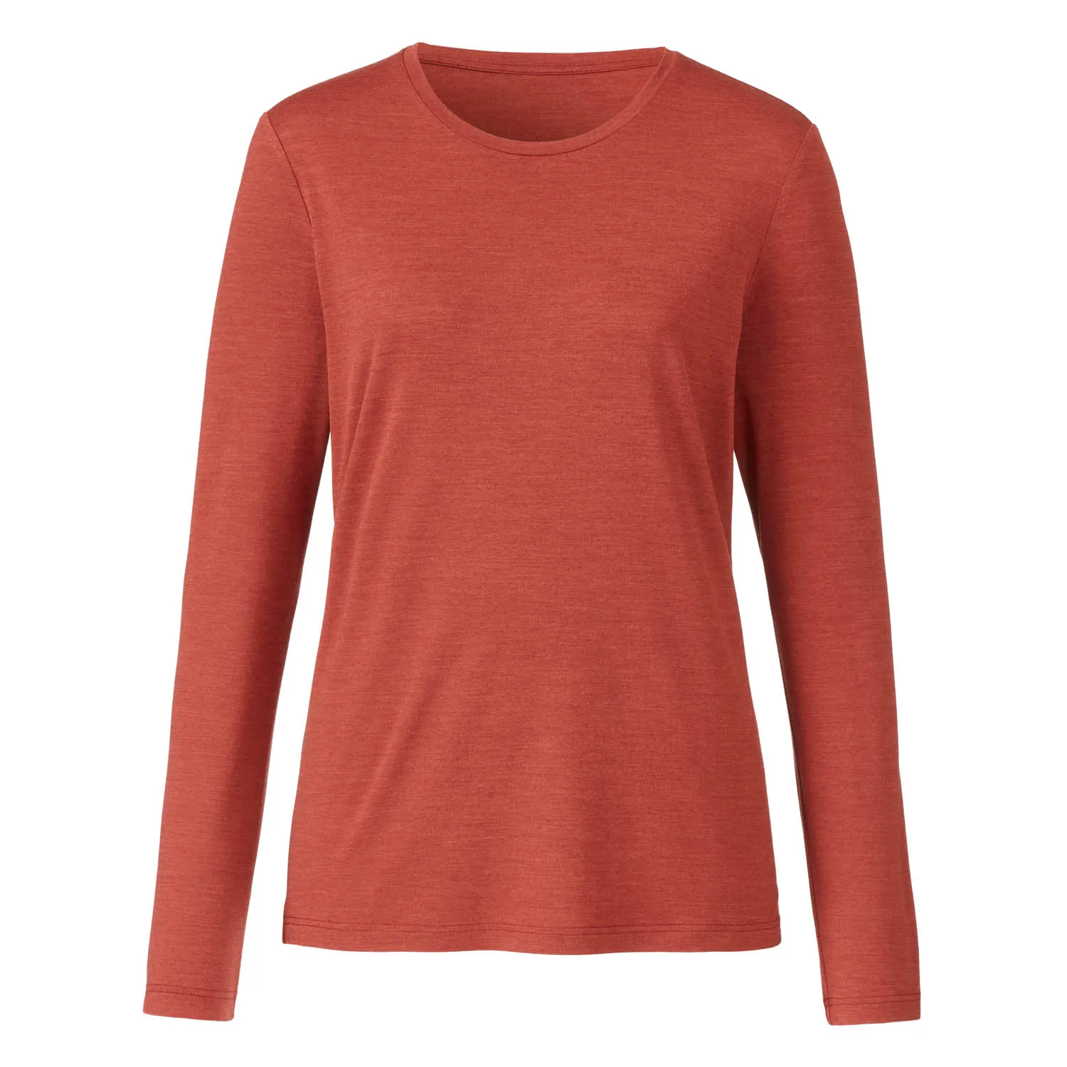 Langarmshirt aus Bio-Schurwolle mit Bio-Seide