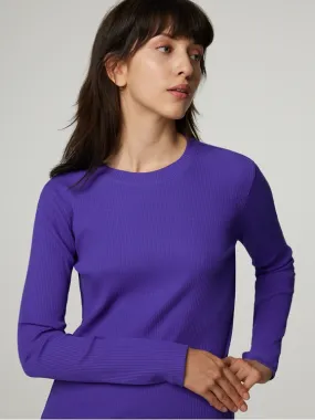 Langarmshirt mit Rippen