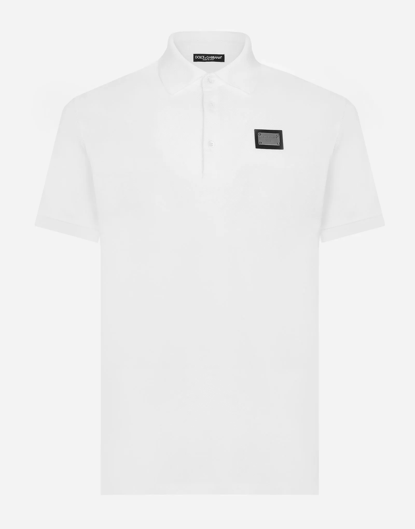 Poloshirt Dolce & Gabbana Cotton Piqué Polo-shirt With Branded Tag G8PL4TG7F2HW0800