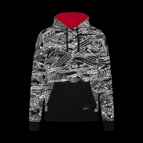 Porsche Sweatshirt Motorsport 5 Schwarz / Weiß WAP166RMSF - unisex