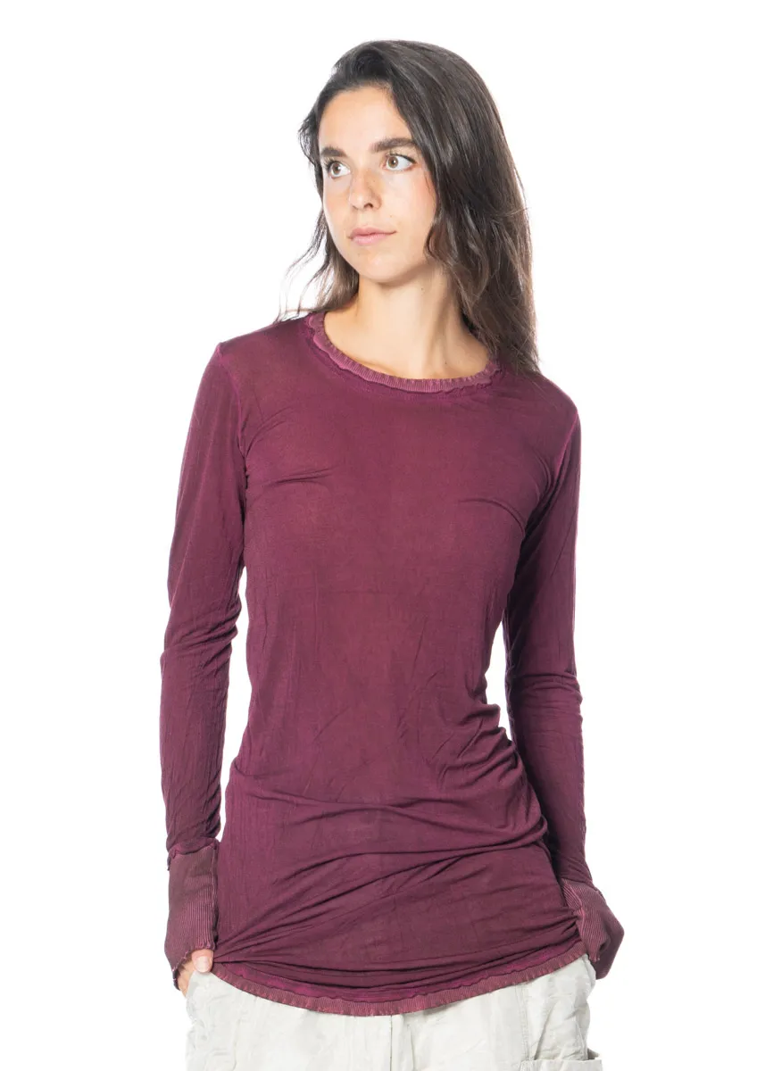 RUNDHOLZ, Langarmshirt aus elastischem Baumwollripp 2241310904 