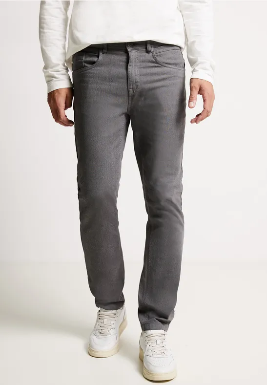 Street One MEN Slim Fit Hose mit Struktur 