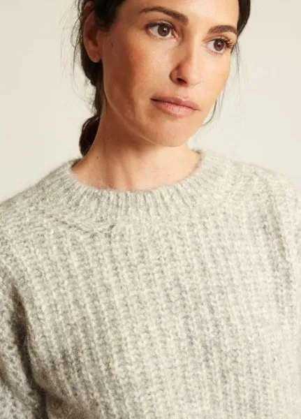 Suite13 Damen Pullover Sham light grey