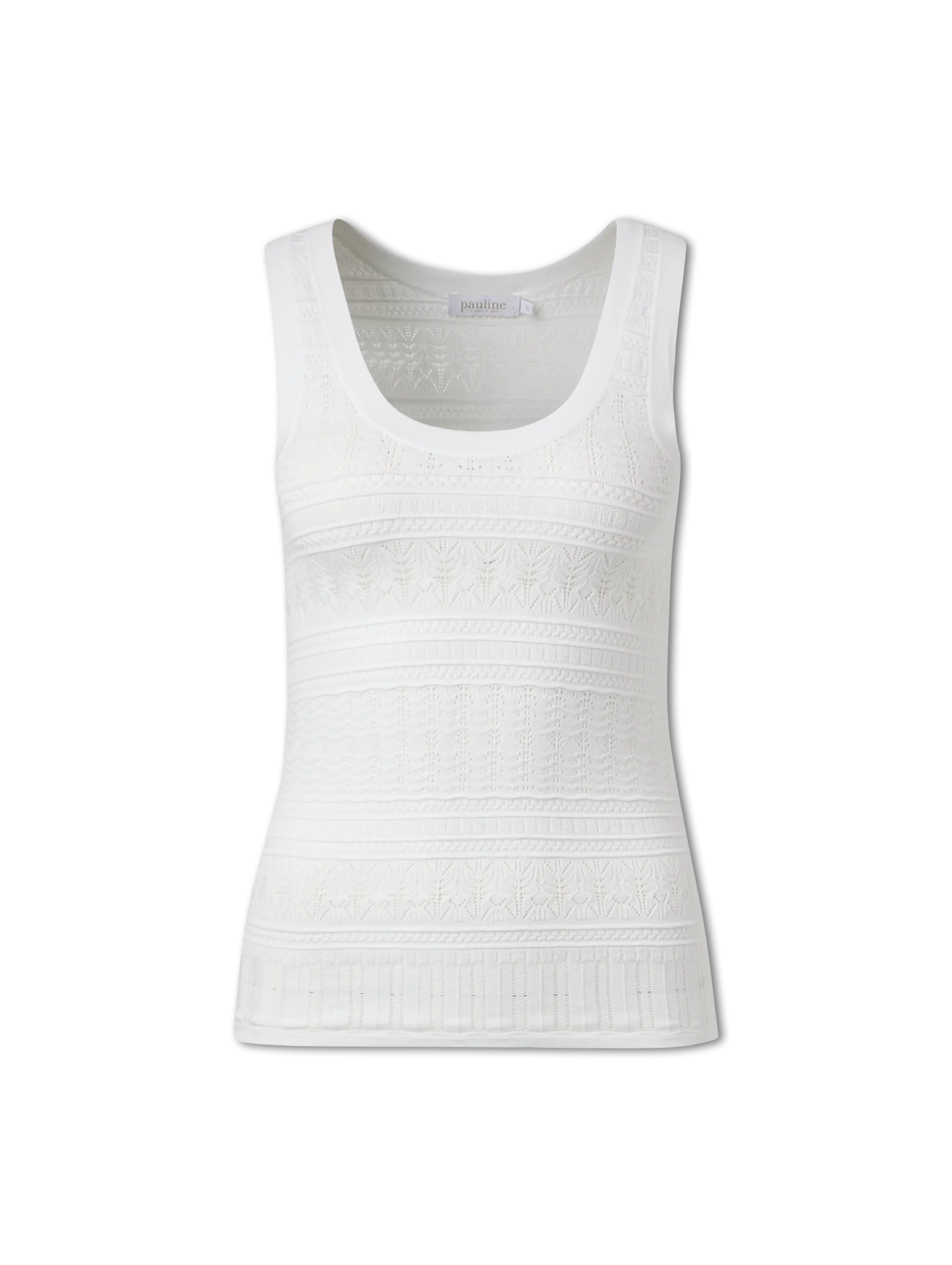 Tanktop mit Lochstickerei