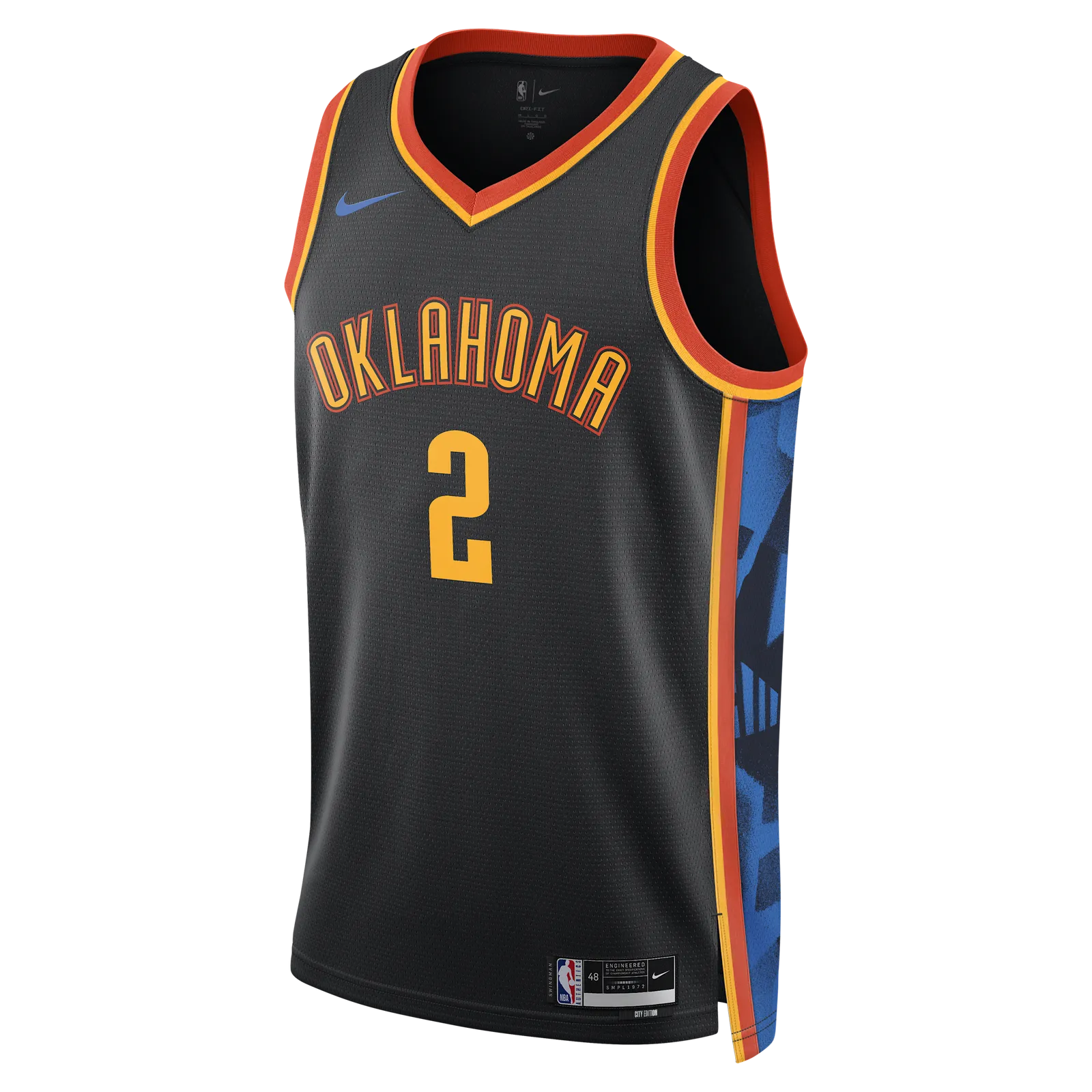 Trikot Nike Dri-FIT NBA Swingman Shai Gilgeous-Alexander Oklahoma City Thunder City Edition 2024/25 FQ4353-010