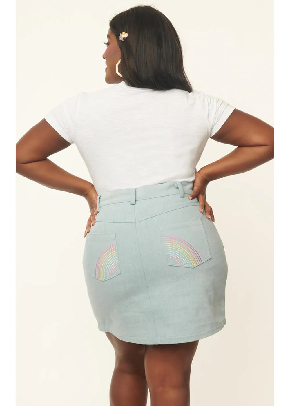 Unique Vintage x My Little Pony What A Classic Denim 60's Minirock Bla