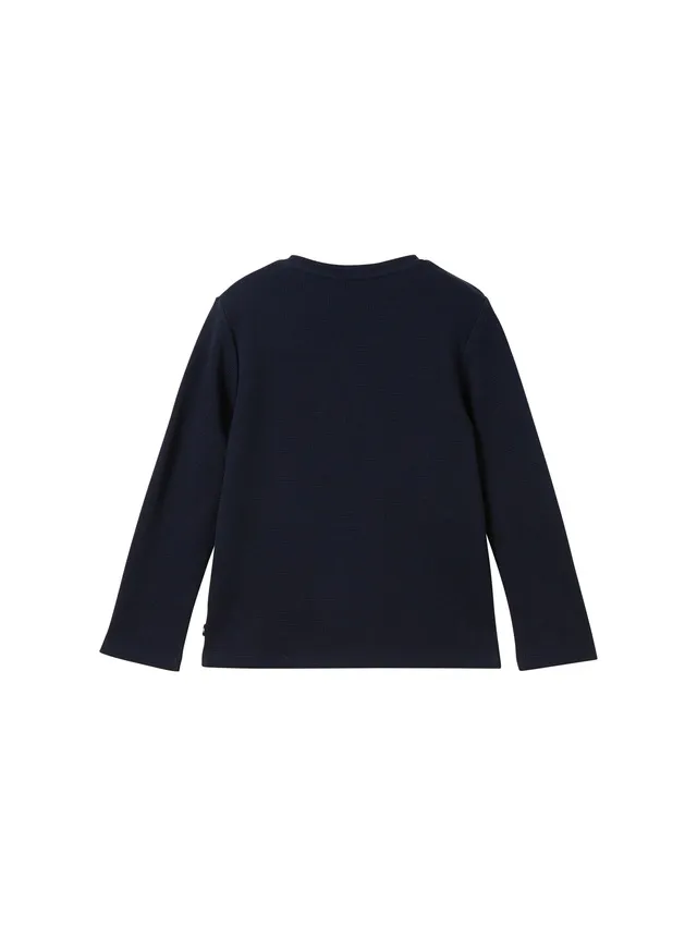✵ TOM TAILOR Langarmshirt, mit Brustprint günstig entdecken | Jelmoli-Versand